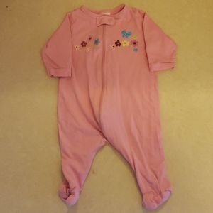 Set of two Lightweight footed onesie pajamas
